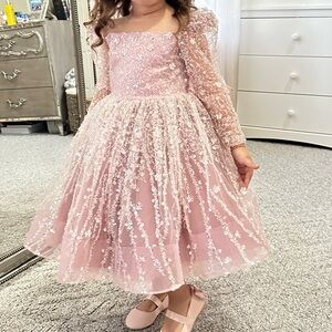 Beaded gown for kids